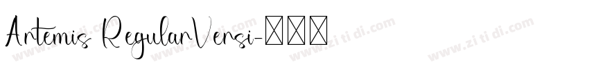 Artemis RegularVersi字体转换